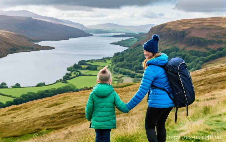 비자 없이 영국 여행 가능한 국가 - **Prompt:** A stylish young female traveler, dressed in smart-casual autumn clothing (e.g., a trench...